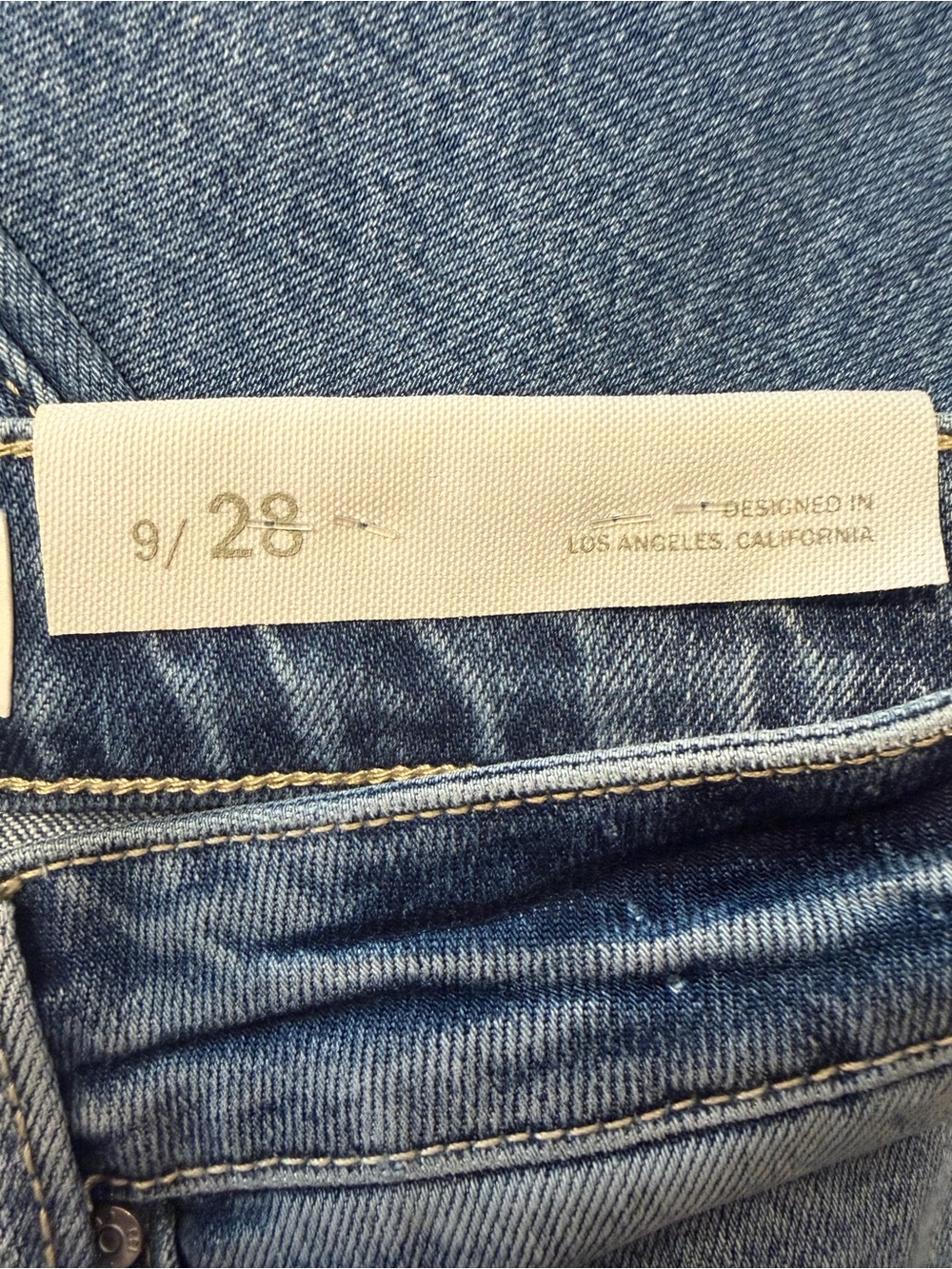 Petra Flare Jeans Size 9/28 Blue Medium Wash Full Length Fading Throughout NWT - Picture 10 of 14